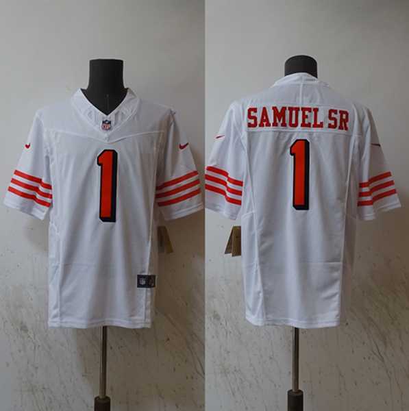 Men%27s San Francisco 49ers #1 Deebo Samuel Black Vapor Untouchable Limited Football Stitched Jersey